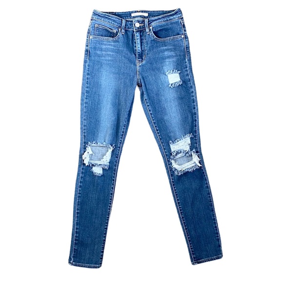 Levi’s 721 High Rise Destroyed Manic Monday Jeans | 27 - Picture 2 of 11